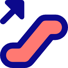 Escalator Up Icon from Core Pop Set