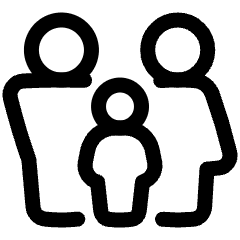 Family Restroom Icon from Plump Line Set