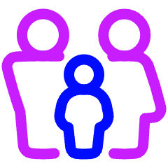 Family Restroom Icon from Plump Neon Set