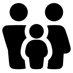 Family Restroom Icon from Plump Solid Set