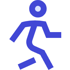 Figure Walking Icon from Sharp Duo Set