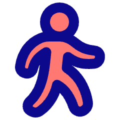 Figure Walking Icon from Plump Pop Set