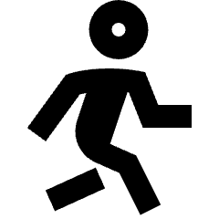 Figure Walking Icon from Sharp Remix Set