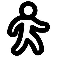 Figure Walking Icon from Plump Remix Set