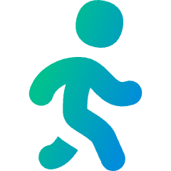 Figure Walking Icon from Flex Gradient Set