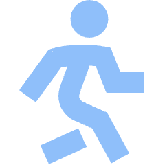 Figure Walking Icon from Sharp Flat Set