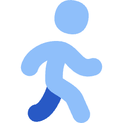 Figure Walking Icon from Flex Flat Set