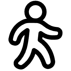 Figure Walking Icon from Plump Line Set