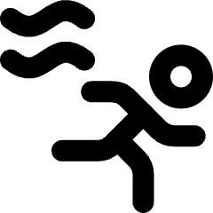 Fire Evacuation Icon from Micro Line Set