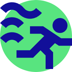 Fire Evacuation Icon from Sharp Pop Set