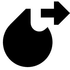 Fire Exit Icon from Sharp Solid Set