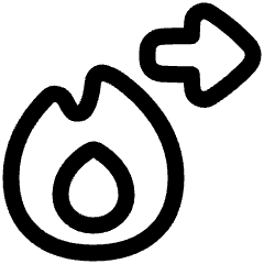 Fire Exit Icon from Plump Line Set