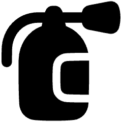 Fire Extinguisher Sign Icon from Plump Solid Set