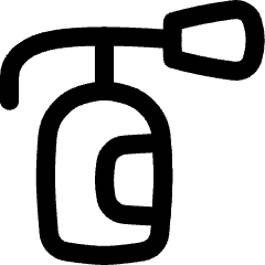 Fire Extinguisher Sign Icon from Flex Line Set