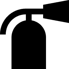 Fire Extinguisher Sign Icon from Sharp Solid Set