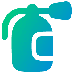 Fire Extinguisher Sign Icon from Plump Gradient Set