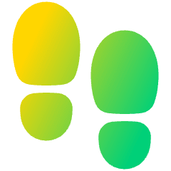 Footprint Icon from Plump Gradient Set