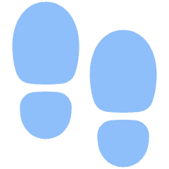 Footprint Icon from Plump Flat Set