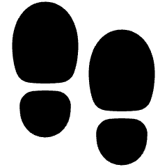 Footprint Icon from Plump Solid Set