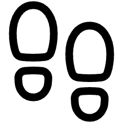 Footprint Icon from Plump Line Set