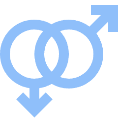 Gender Gay 1 Icon from Sharp Flat Set