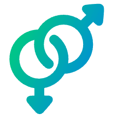 Gender Gay 1 Icon from Plump Gradient Set