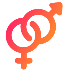 Gender Hetero Icon from Plump Gradient Set