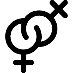 Gender Lesbian 1 Icon from Core Line Set