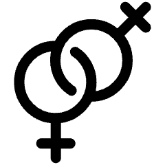 Gender Lesbian 1 Icon from Plump Line Set