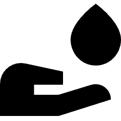 Hand Washing Icon from Sharp Solid Set