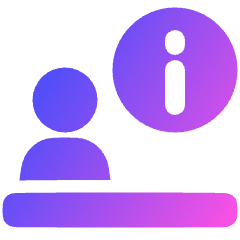 Information Desk Icon from Plump Gradient Set