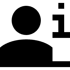 Information Desk Icon from Sharp Solid Set