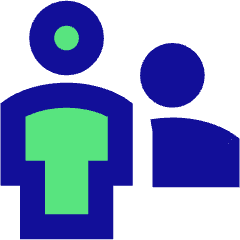 Information Desk Customer Icon from Sharp Pop Set