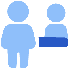 Information Desk Customer Icon from Plump Flat Set