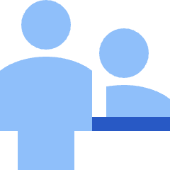 Information Desk Customer Icon from Sharp Flat Set