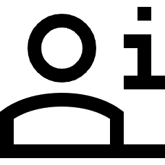 Information Desk Icon from Sharp Line Set