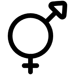 Intersex Symbol Icon from Plump Line Set