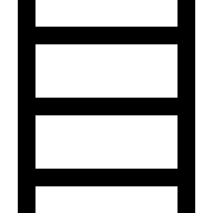 Ladder Icon from Sharp Line Set