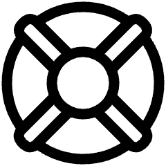 Lifebuoy Icon from Plump Line Set