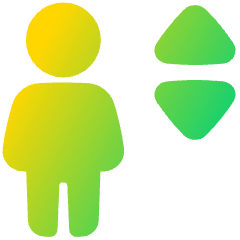 Lift Icon from Plump Gradient Set