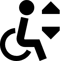 Lift Disability 1 Icon from Sharp Solid Set