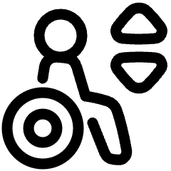 Lift Disability Icon from Plump Line Set
