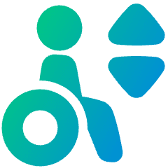 Lift Disability Icon from Plump Gradient Set