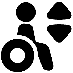 Lift Disability Icon from Plump Solid Set