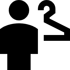 Locker Room Man Icon from Sharp Solid Set