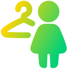 Locker Room Women Icon from Plump Gradient Set