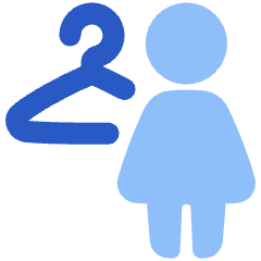 Locker Room Women Icon from Plump Flat Set