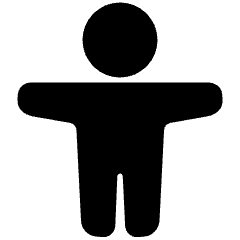 Man Arm Raises 1 Alternate Icon from Plump Solid Set