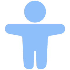 Man Arm Raises 1 Alternate Icon from Plump Flat Set