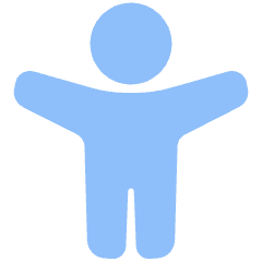 Man Arm Raises 2 Alternate Icon from Plump Flat Set